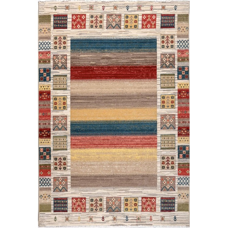 Χαλί Κλασικό oriental kazak 800 beige bordo