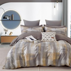 Σετ πάπλωμα υπέρδιπλο Art 12140 Sarla 220×240 Γκρι