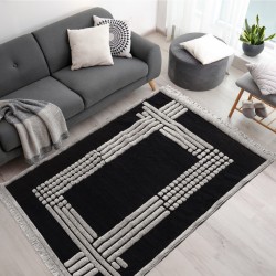 Χαλί Μοντέρνο Beauty Home Noir Art 9437 Black