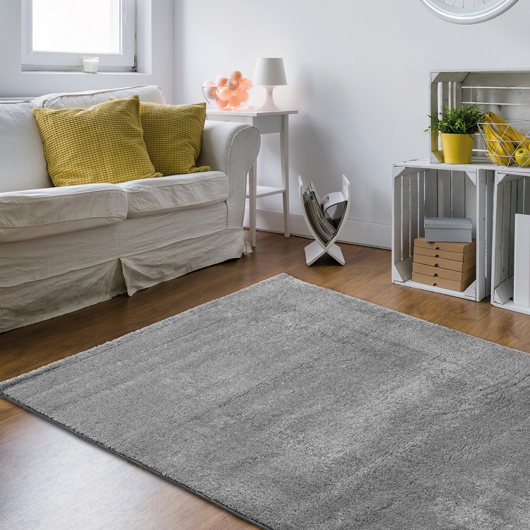 Χαλί shaggy Beauty Home Fluffie Art 9615 Γκρι Χαλί shaggy Beauty Home Fluffie Art 9615 Γκρι
