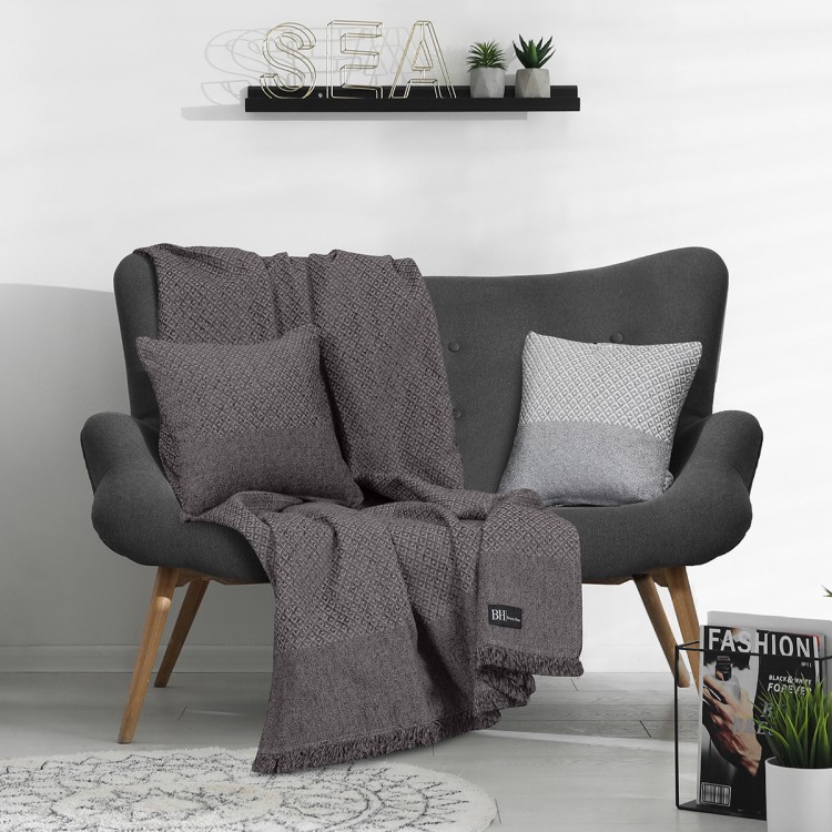 Beauty Home Ριχτάρι Art 8559 Σκούρο Γκρι Beauty Home Ριχτάρι Art 8559 Σκούρο Γκρι