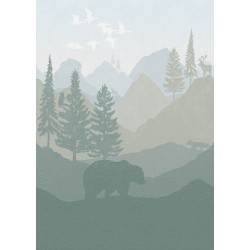 Φωτοταπετσαρία Τοίχου Παιδική SOFIE & JUNAR ink7648 200x280cm