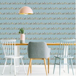 ΤΑΠΕΤΣΑΡΙΑ ΤΟΙΧΟΥ FRESCA 106628 TWEETING SKY BLUE 1000x53cm