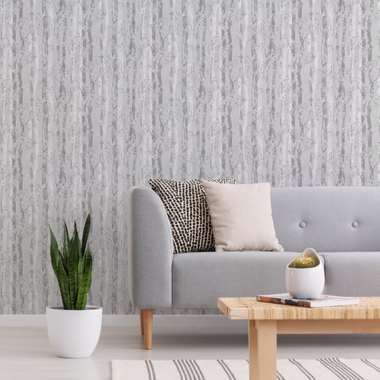 ΤΑΠΕΤΣΑΡΙΑ ΤΟΙΧΟΥ FRESCA 108183 DAPPLED TREES GREY SILVER 1000x53cm ΤΑΠΕΤΣΑΡΙΑ ΤΟΙΧΟΥ FRESCA 108183 DAPPLED TREES GREY SILVER 1000x53cm