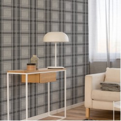 ΤΑΠΕΤΣΑΡΙΑ ΤΟΙΧΟΥ ΡΙΓΕ FRESCA 108287 IONA CHECK CHARCOAL 1000x53cm