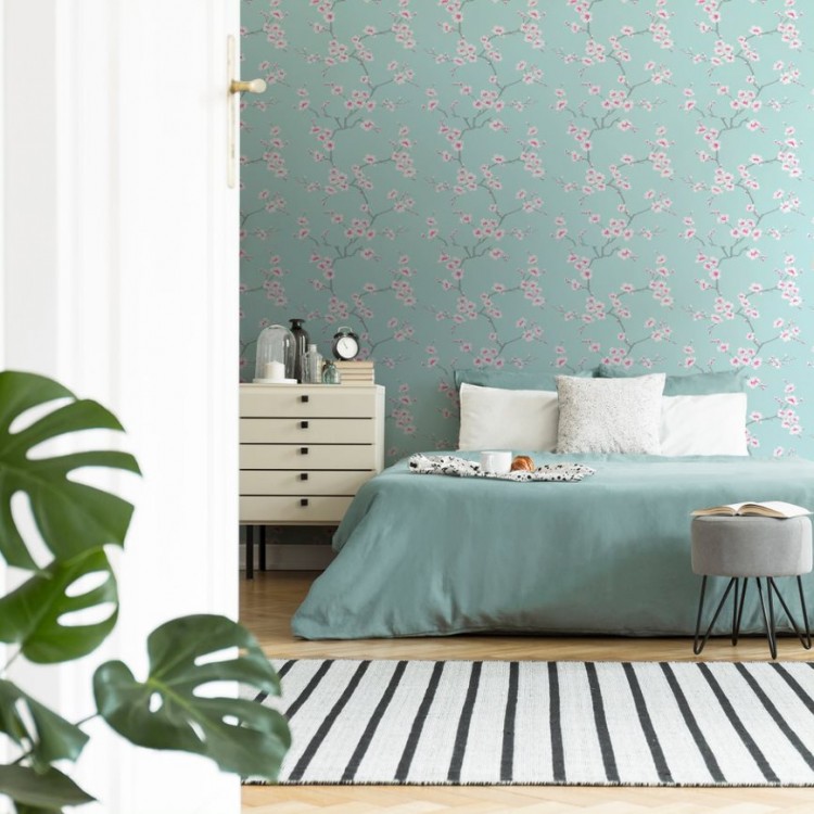 ΤΑΠΕΤΣΑΡΙΑ ΤΟΙΧΟΥ FRESCA 51-066 APPLE BLOSSOM BLUE 1000x53cm ΤΑΠΕΤΣΑΡΙΑ ΤΟΙΧΟΥ FRESCA 51-066 APPLE BLOSSOM BLUE 1000x53cm