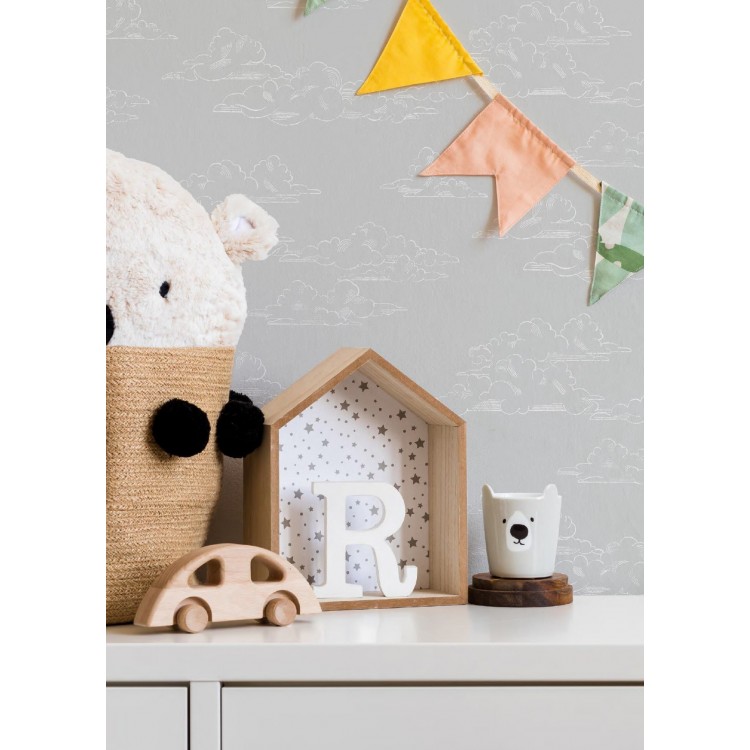 Ταπετσαρία τοίχου KIDS@HOME 108555 vintage cloud trey 1000x53cm Ταπετσαρία τοίχου KIDS@HOME 108555 vintage cloud trey 1000x53cm