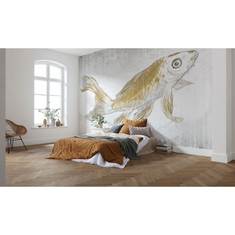 ΦΩΤΟΤΑΠΕΤΣΑΡΙΑ ΤΟΙΧΟΥ KOMAR RSX8-049 GOLDEN KOI 400x280