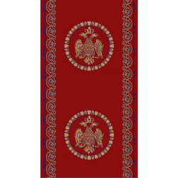 ΔΙΑΔΡΟΜΟΣ ΕΚΚΛΗΣΙΑΣΤΙΚΟΣ BYZANTIUM ΜΕ ΚΕΝΤΡΙΚΟ ΑΕΤΟ Φ080cm ΜΕ ΤΟ ΜΕΤΡΟ - ISEXAN