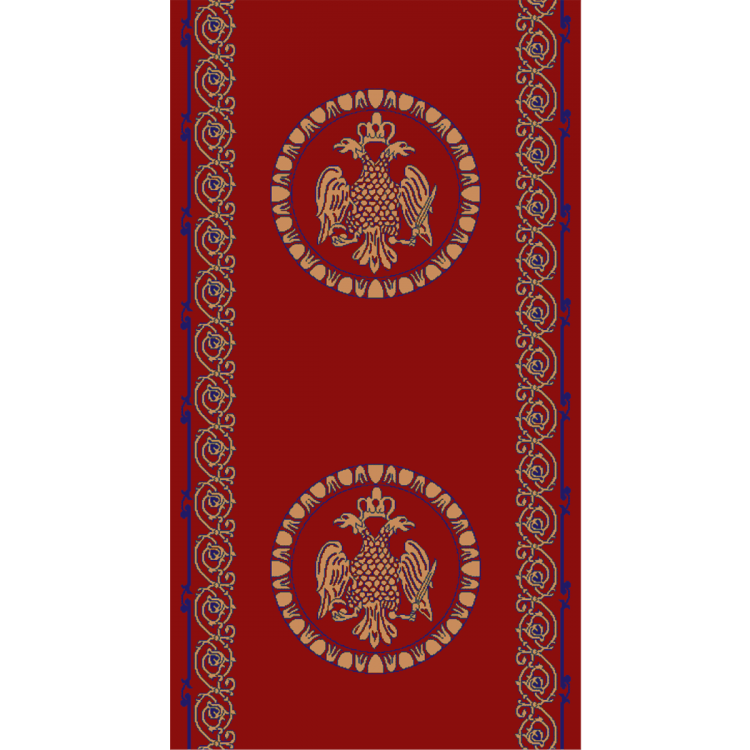 ΔΙΑΔΡΟΜΟΣ ΕΚΚΛΗΣΙΑΣΤΙΚΟΣ BYZANTIUM ΜΕ ΚΕΝΤΡΙΚΟ ΑΕΤΟ Φ080cm ΜΕ ΤΟ ΜΕΤΡΟ - ISEXAN