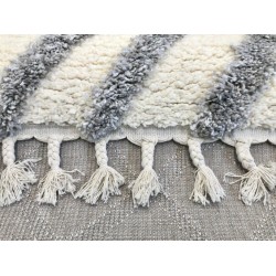 Χαλί Shaggy Thick 826 Grey-Cream - KoulisCarpets