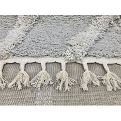 Χαλί Shaggy Thick 824 Grey-Cream - KoulisCarpets