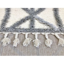 Χαλί Shaggy Thick 825 Grey-Cream - KoulisCarpets