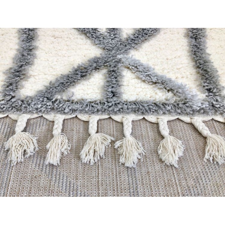 Χαλί Shaggy Thick 825 Grey-Cream - KoulisCarpets Χαλί Shaggy Thick 825 Grey-Cream - KoulisCarpets