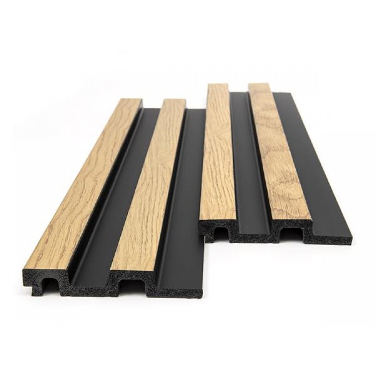 PS PANEL ΜΕ 3D ΠΗΧΑΚΙΑ F4 RESIDENCE 21/122 mm BLACK