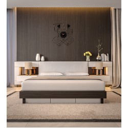 WPC PANEL ΜΕ 3D ΠΗΧΑΚΙΑ 25/176.5mm L.GREY 8550