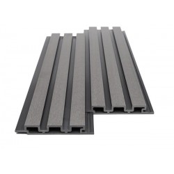 WPC PANEL ΜΕ 3D ΠΗΧΑΚΙΑ 25/176.5mm L.GREY 8550