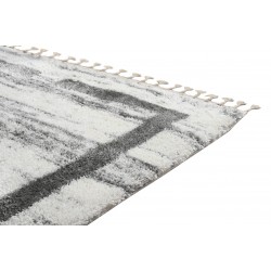 Χαλί Shaggy Silky 799 cream grey