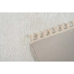 Χαλί Shaggy Silky White