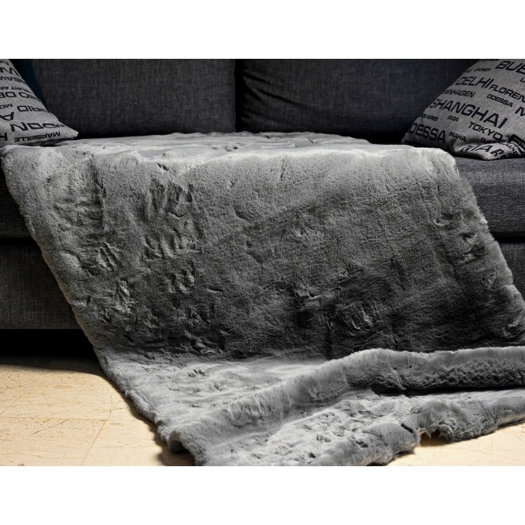ΧΑΛΙ ΓΟΥΝΙΝΟ RABBIT DARK GREY