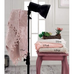 Beauty Home Πετσέτα μπάνιου ζακάρ με δετό κρόσι Art 3180 σε 4 αποχρώσεις 70x140