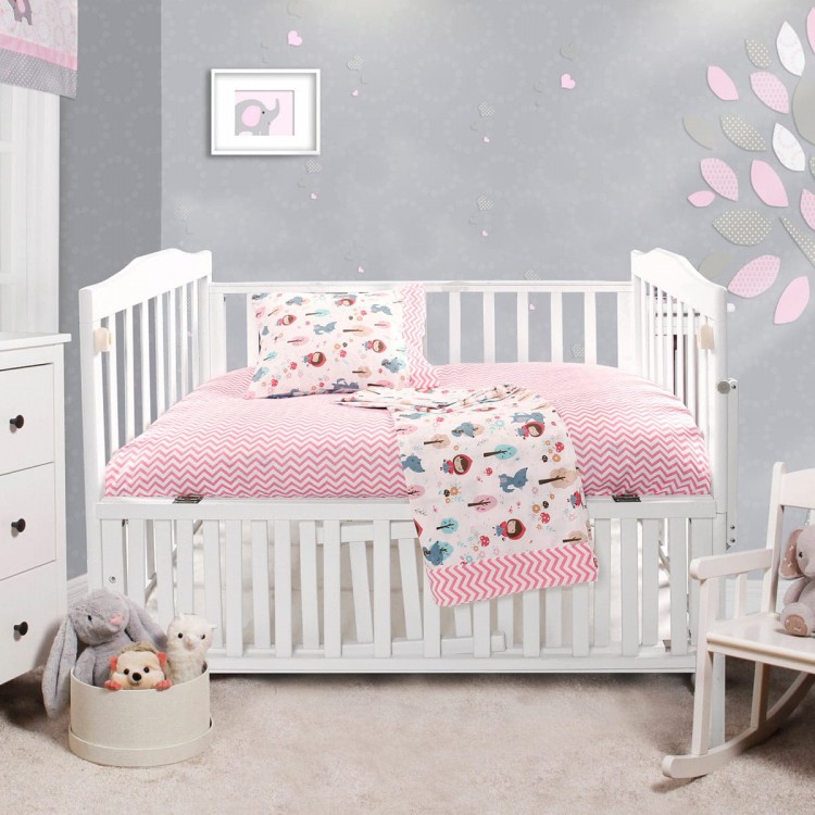 Beauty Home Σετ σεντόνια βρεφικά Art 5178 120x160 Ροζ