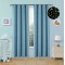 Beauty Home Κουρτίνα φωσφορίζουσα με 8 κρίκους Art 6140 140x260 Σιέλ