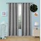 Beauty Home Κουρτίνα φωσφορίζουσα με 8 κρίκους Art 6140 140x260 Γκρι
