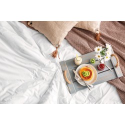 Beauty Home Παπλωματοθήκη Ξενοδοχείου King size 5-Star 300tc Satin 100% Cotton 270x250 Λευκό