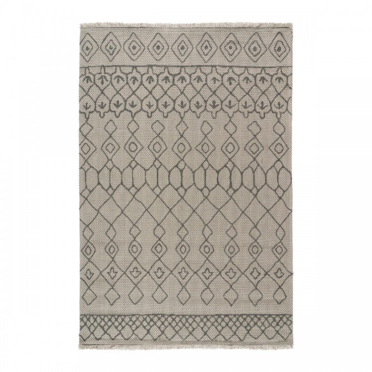 Beauty Home Χαλί βαμβακερό Cocotton 9231 125x180 Γκρι