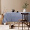 Beauty Home Επαγγελματικό τραπεζομάντηλο Checks Art Ε8033 145x180 Μπλε σκούρο
