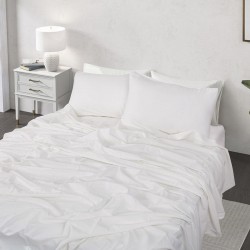 Beauty Home Σετ παπλωματοθήκη υπέρδιπλη Hilton Art 11151 230x250 Λευκό