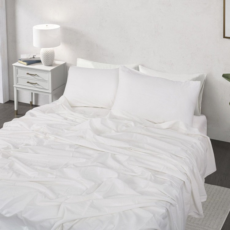 Beauty Home Σετ παπλωματοθήκη υπέρδιπλη Hilton Art 11151 230x250 Λευκό