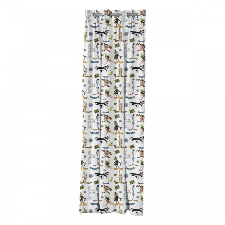 Beauty Home Κουρτίνα με 8 μεταλλικούς κρίκουςArt 6188 Looney Tunes 180x250 Εμπριμέ