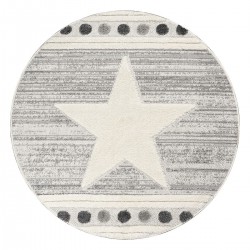 Beauty Home Ροτόντα Loop 133x133 Art 9559 Grey White Γκρι Λευκό