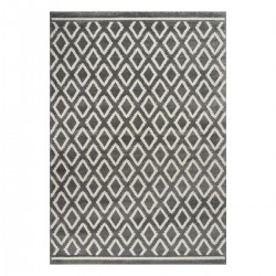 Beauty Home Πατάκι Vibe Art 9576 67x150 Grey White Γκρι Λευκό