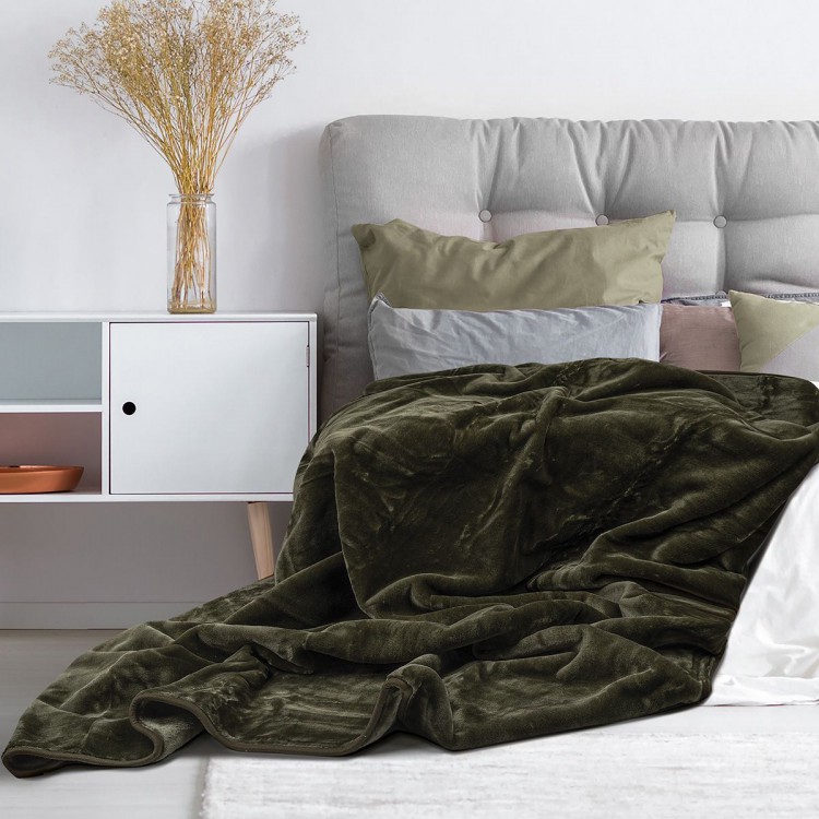 Beauty Home Κουβέρτα μονόχρωμη υπέρδιλη Bernese Art 10500 σε 8 αποχρώσεις 220x240