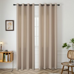 Beauty Home Ύφασμα κουρτίνας με το μέτρο μεσαίας σκίασης Effect Art 8443 Φ320 Άμμου