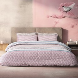 Beauty Home Σετ κουβερλί υπέρδιπλο Mnemba Αrt 12184 220x240 Ροζ