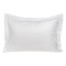 Beauty Home Ζεύγος μαξιλαροθήκες πλακέ Oxford Dobby Cotton Rich Blend Art 1381 53x73+5 Λευκό