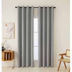 Beauty Home Ύφασμα κουρτίνας με το μέτρο Full Blackout σκίασης Total Art 8446 Φ280 Γκρι