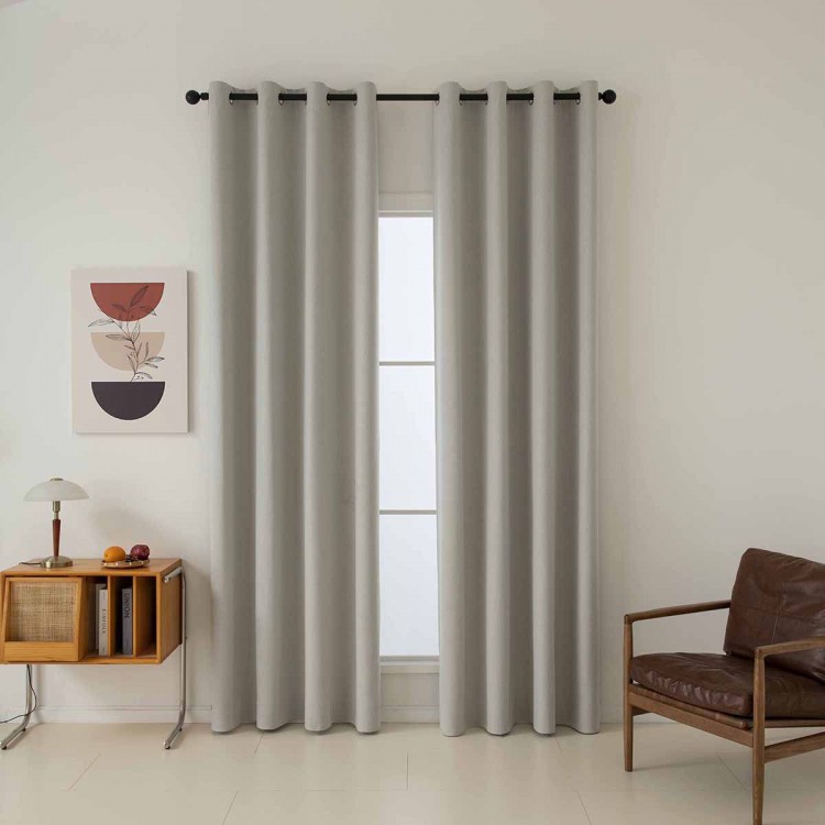 Beauty Home Ύφασμα κουρτίνας με το μέτρο Full Blackout σκίασης Total Art 8446 Φ280 Εκρού