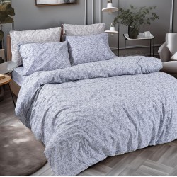 Beauty Home Σετ παπλωματοθήκη φανελένια υπέρδιπλη Flame Art 12631 230x250 Γκρι