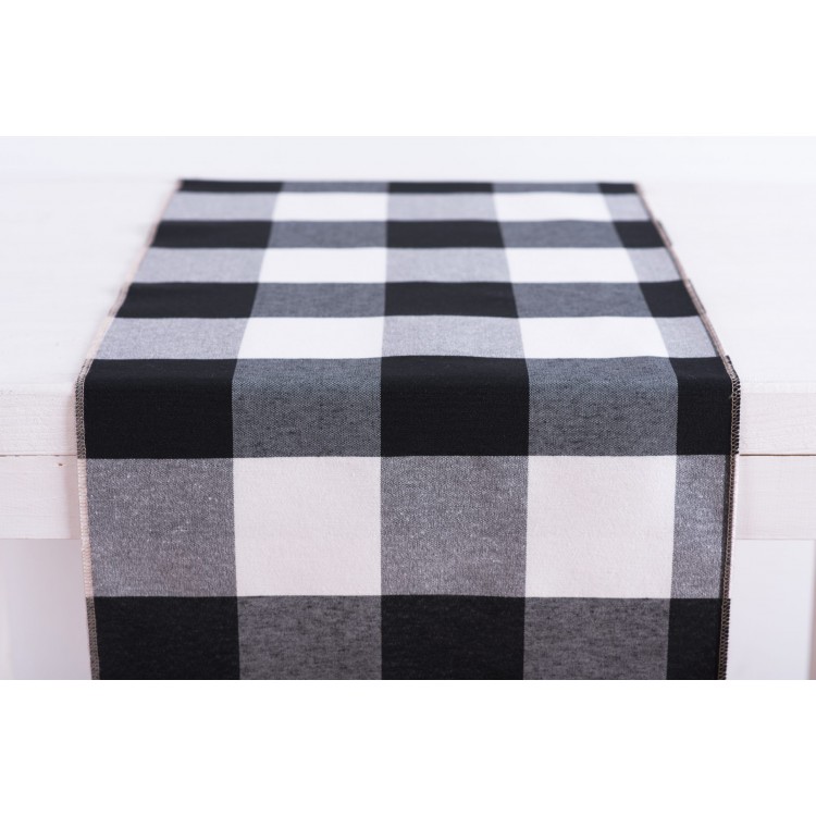Beauty Home ΡΑΝΝΕΡ ΜΕΓΑΛΟ ΚΑΡΩ ΑΣΠΡΟΜΑΥΡΟ 32 cm x 1,5 m