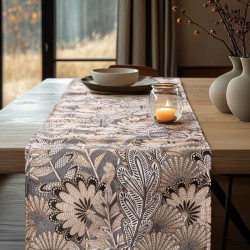 Beauty Home ΡΑΝΝΕΡ ΖΑΚΑΡ BOHO LEAVES 32 cm x 1,5 m