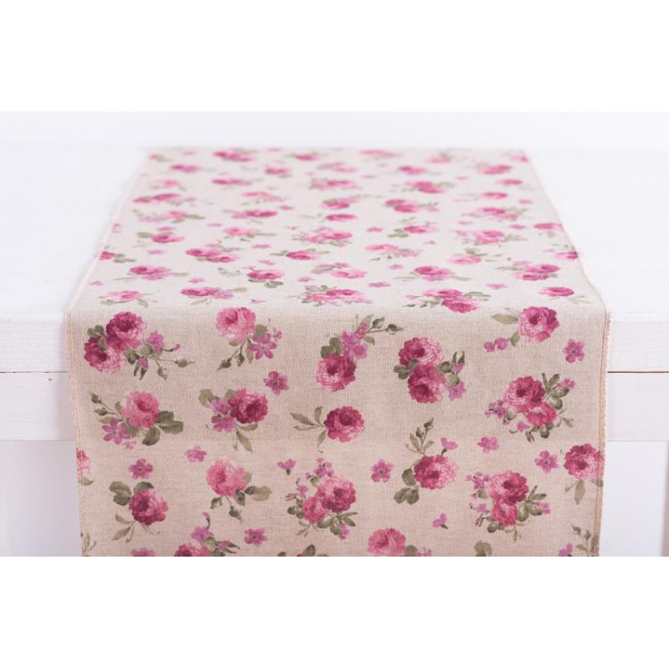 Beauty Home ΡΑΝΝΕΡ ΦΛΟΡΑΛ ΡΟΖΑ 32 cm x 2.5 m
