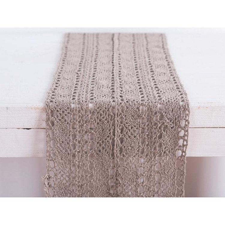 Beauty Home ΡΑΝΝΕΡ ΔΑΝΤΕΛΑ 23 cm ΜΠΕΖ