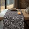 Beauty Home ΡΑΝΝΕΡ ΖΑΚΑΡ ΜΕ ΣΕΝΙΛ ΑΣΠΡΟ ΜΑΥΡΟ ΛΕΟΠΑΡ 32 cm x 2.5 m