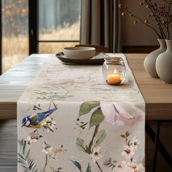Beauty Home ΡΑΝΝΕΡ ΒΕΛΟΥΔΟ PEONY AND BIRD 32 cm x 1,5 m