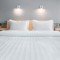 Beauty Home Παπλωματοθήκη King Size ξενοδοχείου Silky Percal Pennie Art Ε1027 250TC Satin Stripe 100% Cotton Λευκό 270x250+30